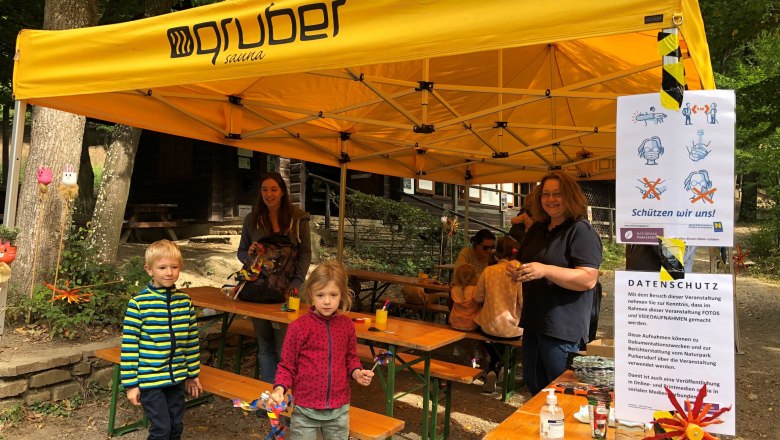 Aktivstation des Ideen4tel beim Naturparkfest, © Naturpark Purkersdorf