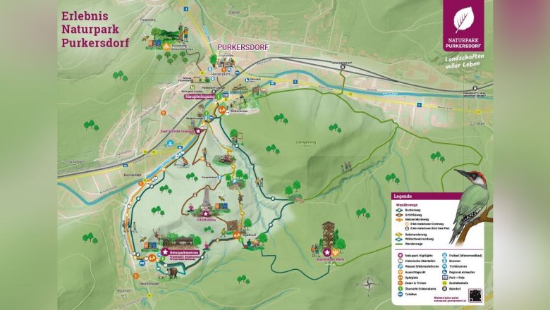 Nature experience map, © Naturpark Purkersdorf