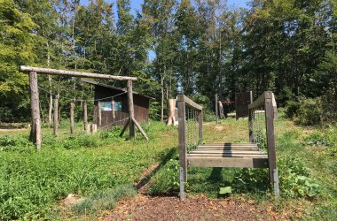 Playground at the Blätterdach-Lichtblick, © Naturpark Purkersdorf